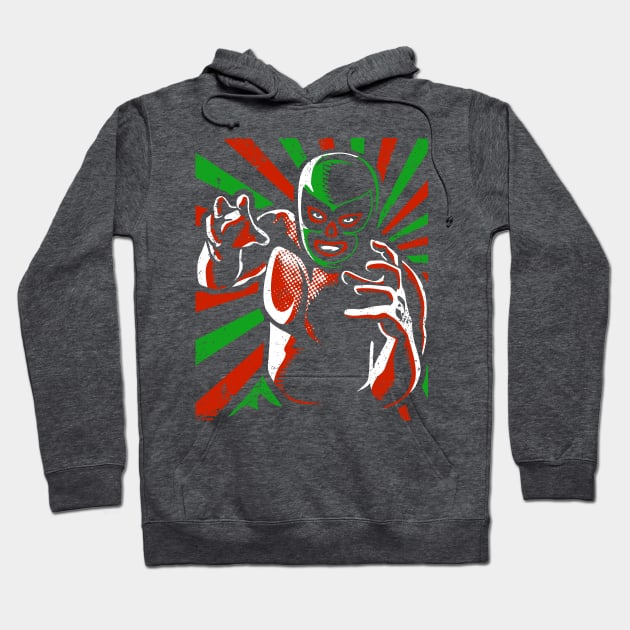 Luchador - Mexican pro wrestling - Lucha Libre Hoodie by verde